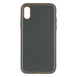Чехол (накладка) Apple iPhone X / iPhone XS, Leather Case Gold, Зеленый