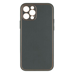 Чохол (накладка) Apple iPhone 12 Pro, Leather Case Gold, Зелений