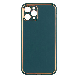 Чохол (накладка) Apple iPhone 11 Pro, Leather Case Gold, Зелений