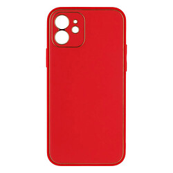 Чехол (накладка) Apple iPhone 12, Leather Case Gold, Красный