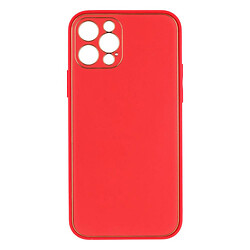 Чехол (накладка) Apple iPhone 12 Pro, Leather Case Gold, Красный