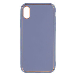 Чехол (накладка) Apple iPhone X / iPhone XS, Leather Case Gold, Лиловый
