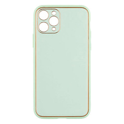 Чехол (накладка) Apple iPhone 11 Pro, Leather Case Gold, Мятный