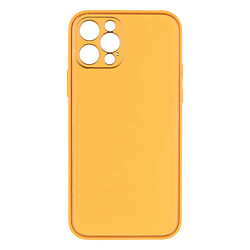 Чохол (накладка) Apple iPhone 12 Pro, Leather Case Gold, Персиковий