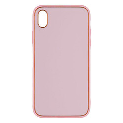 Чохол (накладка) Apple iPhone XR, Leather Case Gold, Рожевий