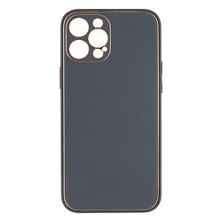 Чохол (накладка) Apple iPhone 12 Pro Max, Leather Case Gold, Сірий