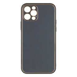 Чохол (накладка) Apple iPhone 12 Pro, Leather Case Gold, Сірий