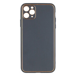 Чохол (накладка) Apple iPhone 11 Pro Max, Leather Case Gold, Сірий