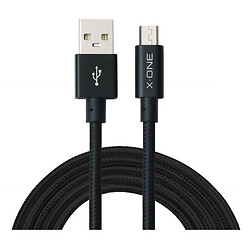USB кабель X.One Ultra Cable, MicroUSB, 1.5 м., Чорний