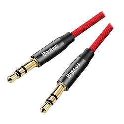 AUX кабель Baseus CAM30-C91 Yiven Audio Cable M30, 3,5 мм., 1.5 м., Червоний