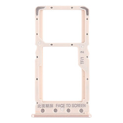Держатель SIM-карты Xiaomi Redmi 6 / Redmi 6a, С разъемом на карту памяти, Золотой