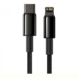 USB кабель Baseus CATLWJ-01 Tungsten Gold Fast Charging Data Cable Apple iPhone SE 2022 / iPhone 14 Pro Max / iPhone 14 Plus / iPhone 14 Pro / iPhone 14 / iPhone 13 Pro / iPhone 13 Mini / iPhone 13 / iPhone 13 Pro Max, Lightning, 1.0 м., Чорний