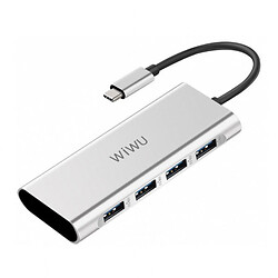 USB Hub WIWU Adapter Alpha 440, Серый