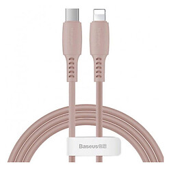 USB кабель Baseus CALDC-04 Colorful Data Apple iPhone SE 2022 / iPhone 14 Pro Max / iPhone 14 Plus / iPhone 14 Pro / iPhone 14 / iPhone 13 Pro / iPhone 13 Mini / iPhone 13 / iPhone 13 Pro Max / iPhone 12 Mini, Lightning, 1.2 м., Рожевий