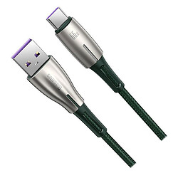 USB кабель Baseus CATSD-M01 Water Drop-shaped Lamp SuperCharge, Type-C, 1.0 м., Черный