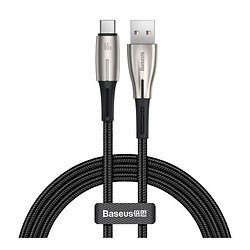 USB кабель Baseus CATSD-N01 Water Drop-shaped Lamp SuperCharge, Type-C, 2.0 м., Черный