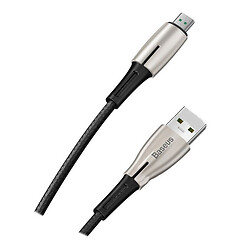 USB кабель Baseus CAMRD-A01 Waterdrop, MicroUSB, 0.5 м., Черный