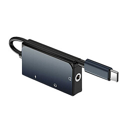 Адаптер WIWU LT02 Pro Audio Adapter, Type-C, 3.5 мм., Черный