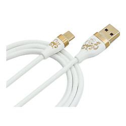 USB кабель iZi PM-12, Type-C, 1.0 м., Білий