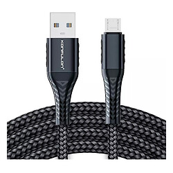 USB кабель Konfulon DC-32, MicroUSB, 1.0 м., Чорний