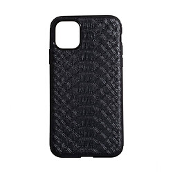Чехол (накладка) Apple iPhone 11 Pro, TPU Leather Croco, черный