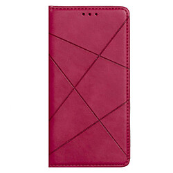Чехол (книжка) Xiaomi Redmi 9, Business Leather, малиновый