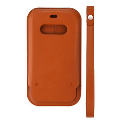 Чохол (накладка) Apple iPhone 12 Pro Max, Leather Case Color, MagSafe, Коричневий