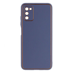 Чохол (накладка) Samsung A025 Galaxy A02S / M025 Galaxy M02s, Leather Gold, фіолетовий