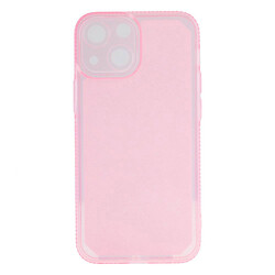 Чохол (накладка) Apple iPhone 13, Frame Clear Shine, рожевий