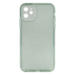 Чохол (накладка) Apple iPhone 11, Frame Clear Shine, зелений