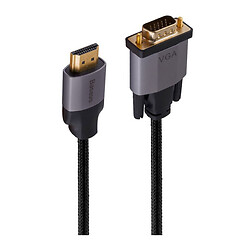 USB кабель Baseus CAKSX-K0G, VGA, HDMI, чорний, 2,0 м.