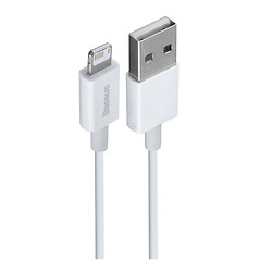 USB кабель Baseus CALYS-B02 Apple iPhone SE 2022 / iPhone 14 Pro Max / iPhone 14 Plus / iPhone 14 Pro / iPhone 14 / iPhone 13 Pro / iPhone 13 Mini / iPhone 13 / iPhone 13 Pro Max / iPhone 12 Mini / iPhone 12 Pro Max, Lightning, 1.5 м., Белый