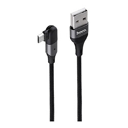 USB кабель Hoco U100 Orbit, MicroUSB, Чорний