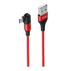USB кабель Hoco U100 Orbit, MicroUSB, Червоний