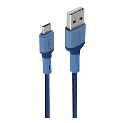 USB кабель Hoco X65, MicroUSB, Синій