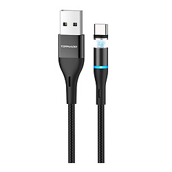 USB кабель TORNADO TX5, Type-C, 1.2 м., Чорний
