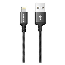 USB кабель TORNADO TX4 Apple iPhone SE 2022 / iPhone 14 Pro Max / iPhone 14 Plus / iPhone 14 Pro / iPhone 14 / iPhone 13 Pro / iPhone 13 Mini / iPhone 13 / iPhone 13 Pro Max / iPhone 12 Mini / iPhone 12 Pro Max / iPhone 12 Pro, Lightning, 1.0 м., Чорний