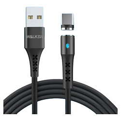 USB кабель WALKER C775 Magnetic, Type-C, Черный