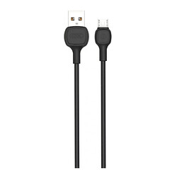 USB кабель XO NB169 Quick Charge, MicroUSB, 1.0 м., Чорний