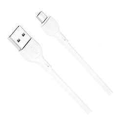 USB кабель XO NB200 Quick Charge, MicroUSB, 1.0 м., Белый