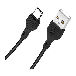 USB кабель XO NB200 Quick Charge, Type-C, 2.0 м., Черный