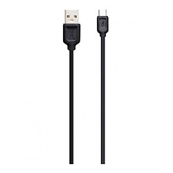 USB кабель XO NB36 Quick Charge, MicroUSB, Чорний
