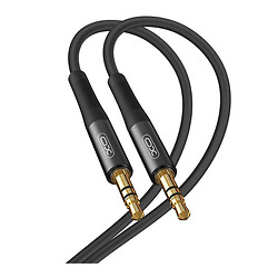 AUX кабель XO NB-R175B, 3,5 мм., 2.0 м., Чорний
