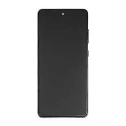Дисплей (екран) Samsung A525 Galaxy A52 / A526 Galaxy A52, З сенсорним склом, З рамкою, Amoled, Чорний