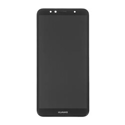 Дисплей (екран) Huawei Honor 7a Pro / Y6 2018 / Y6 Prime 2018, High quality, З рамкою, З сенсорним склом, Чорний