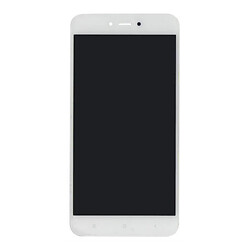 Дисплей (екран) Xiaomi Redmi Note 5A, High quality, З рамкою, З сенсорним склом, Білий
