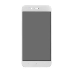 Дисплей (екран) Xiaomi Mi A1 / Mi5x, High quality, З рамкою, З сенсорним склом, Білий