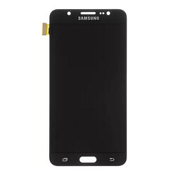 Дисплей (экран) Samsung J710 Galaxy J7, С сенсорным стеклом, Без рамки, IPS, Черный