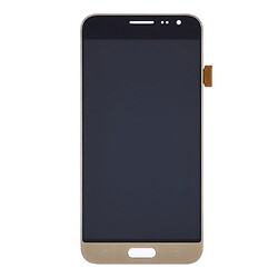Дисплей (екран) Samsung J320 Galaxy J3 Duos, З сенсорним склом, Без рамки, OLED, Золотий