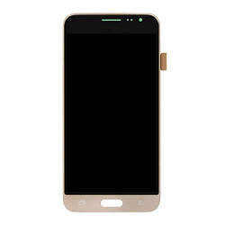 Дисплей (екран) Samsung J320 Galaxy J3 Duos, З сенсорним склом, Без рамки, Amoled, Золотий